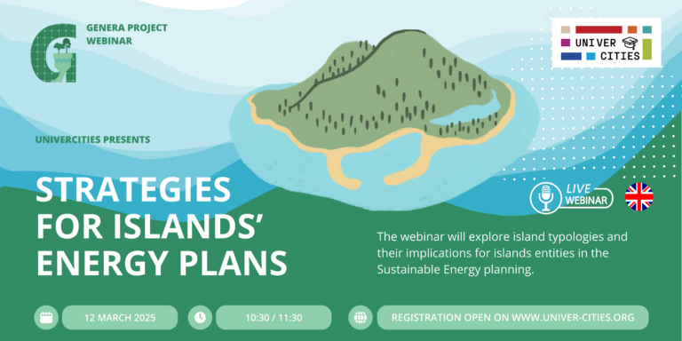 GENERA WEBINAR ON STRATEGIES FOR ISLANDS’ ENERGY PLANS